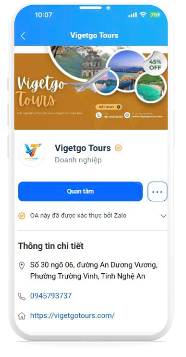 Thông Tin Vigetgo Tours